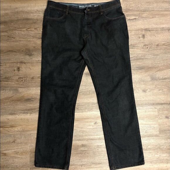 Enzo Denim Black Jeans, Size 38, missing button - Picture 1 of 10
